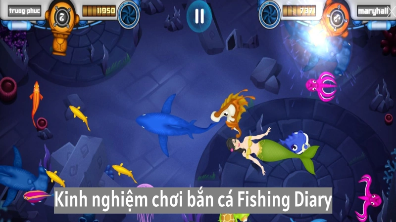 Kinh nghiệm chơi bắn cá Fishing Diary hack full tiền và sò đỉnh cao