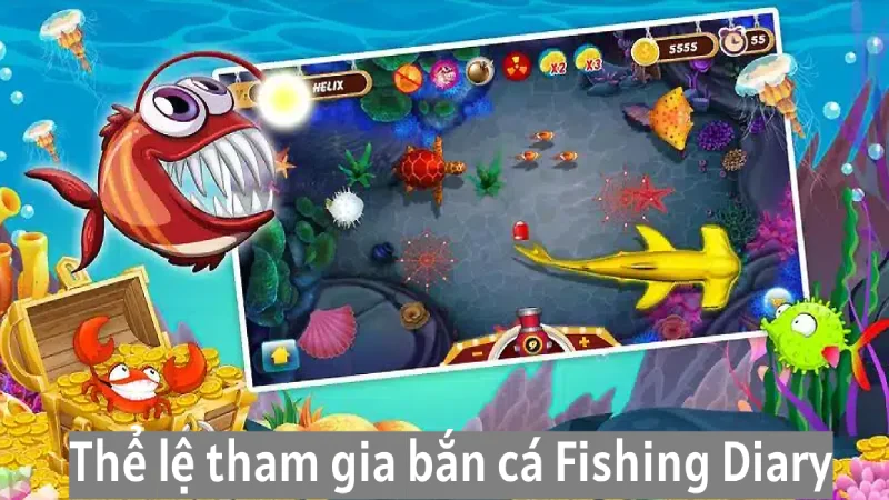 Thể lệ tham gia trò chơi Fishing Diary hack full tiền và sò