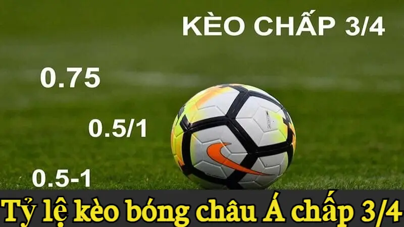 Tỷ lệ kèo bóng châu Á chấp 3/4